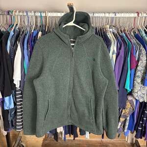 The North Face Women's Crescent Full-Zip Heathered Hoodie Green